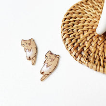 Laden Sie das Bild in den Galerie-Viewer, Karikatur Kätzchen Ohrringe