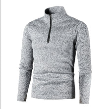 Laden Sie das Bild in den Galerie-Viewer, Einfarbiges Rollkragen-Sweatshirt mit Reißverschluss