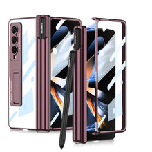 Laden Sie das Bild in den Galerie-Viewer, Samsung faltbare Handyhülle mit integrierter Folie