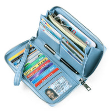 Laden Sie das Bild in den Galerie-Viewer, Lange RFID-Geldbörse für Damen