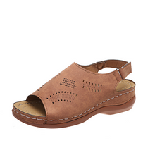 Laden Sie das Bild in den Galerie-Viewer, Sommer Damen Cutout Wedge Sandalen