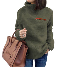 Laden Sie das Bild in den Galerie-Viewer, Thermopullover mit Rollkragen und Reißverschluss