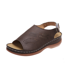 Laden Sie das Bild in den Galerie-Viewer, Sommer Damen Cutout Wedge Sandalen
