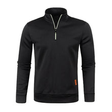 Laden Sie das Bild in den Galerie-Viewer, Reißverschluss-Revers Sportssweatshirt für Herren