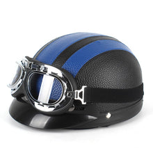Laden Sie das Bild in den Galerie-Viewer, Motorradhelm mit Schutzbrille