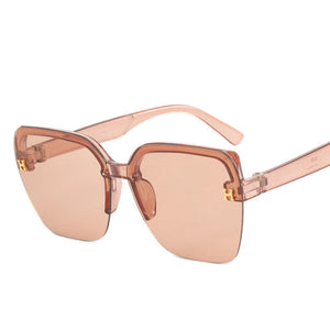 Rechteckige Mode-Sonnenbrille