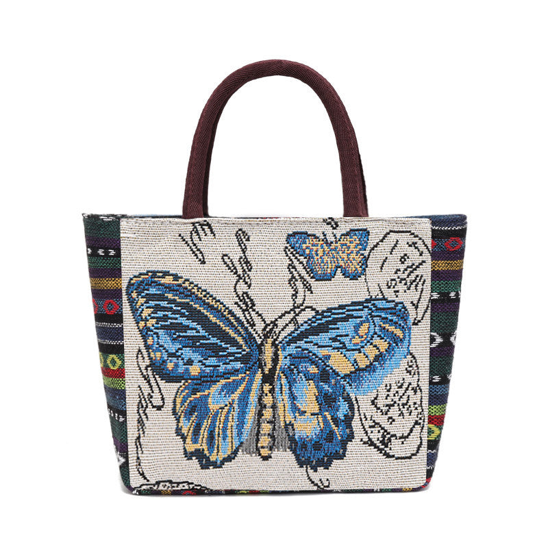 Handtasche mit Reißverschluss aus Segeltuch
