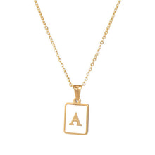Laden Sie das Bild in den Galerie-Viewer, Damen Buchstabe Halskette aus Edelstahl
