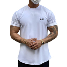 Laden Sie das Bild in den Galerie-Viewer, Elastisches Sport-T-Shirt aus reiner Baumwolle
