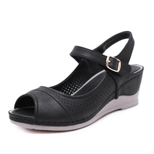 Klassische Lässige Sandalen Mit Fischmaul