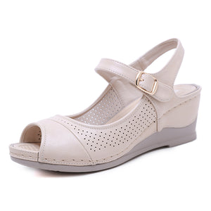 Klassische Lässige Sandalen Mit Fischmaul