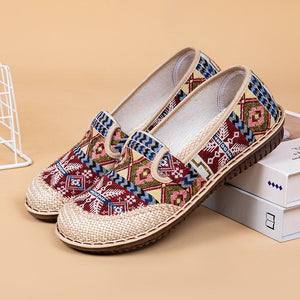 Lässige Damenschuhe aus atmungsaktivem Leinen