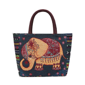 Handtasche mit Reißverschluss aus Segeltuch