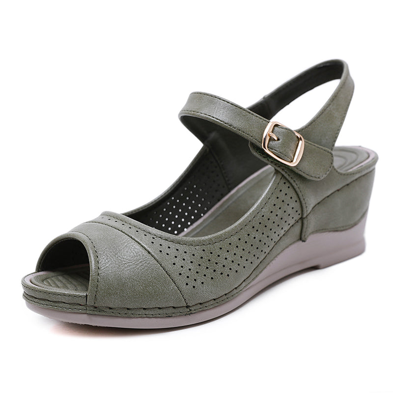 Klassische Lässige Sandalen Mit Fischmaul