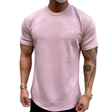 Laden Sie das Bild in den Galerie-Viewer, Elastisches Sport-T-Shirt aus reiner Baumwolle