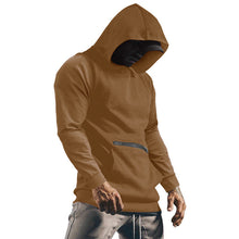 Laden Sie das Bild in den Galerie-Viewer, Einfarbiger Langarm-Hoodie