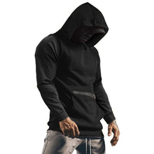 Laden Sie das Bild in den Galerie-Viewer, Einfarbiger Langarm-Hoodie
