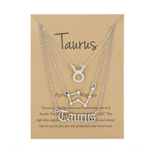 Laden Sie das Bild in den Galerie-Viewer, Sternzeichen Drei-Schicht-Halskette