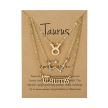 Laden Sie das Bild in den Galerie-Viewer, Sternzeichen Drei-Schicht-Halskette