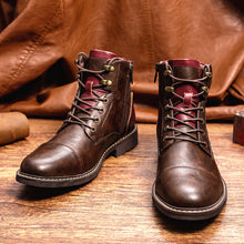 Laden Sie das Bild in den Galerie-Viewer, Vintage Modische bequeme Stiefel für Herren