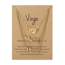 Laden Sie das Bild in den Galerie-Viewer, Sternzeichen Drei-Schicht-Halskette